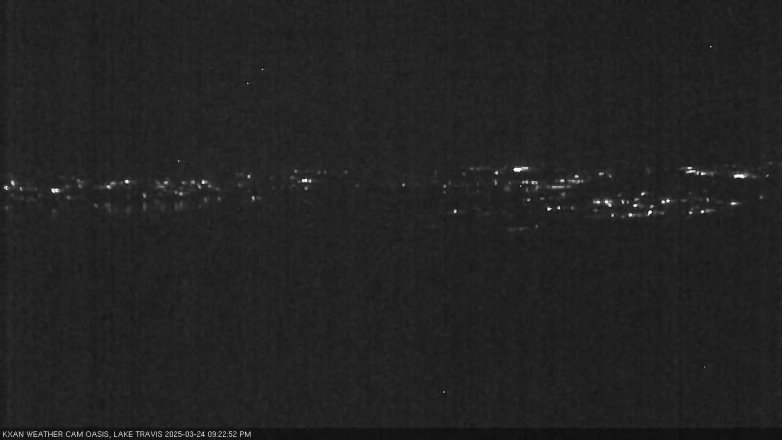Lake Travis webcam, March 24, 2025 9:25 PM CT