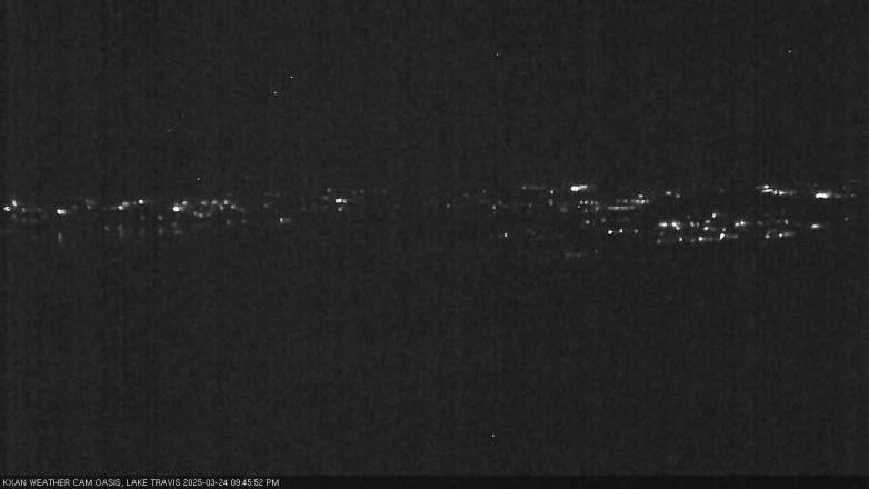 Lake Travis webcam, March 24, 2025 9:45 PM CT