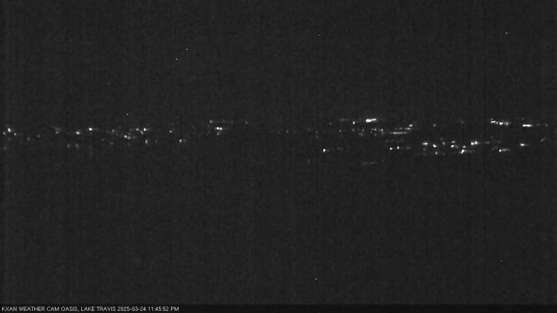 Lake Travis webcam, March 24, 2025 11:45 PM CT