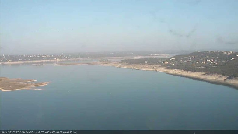 Lake Travis webcam, March 25, 2025 9:00 AM CT