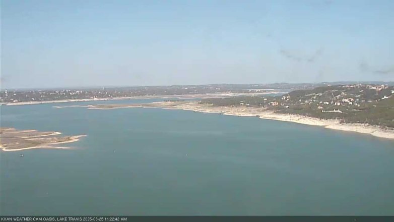 Lake Travis webcam, March 25, 2025 11:25 AM CT