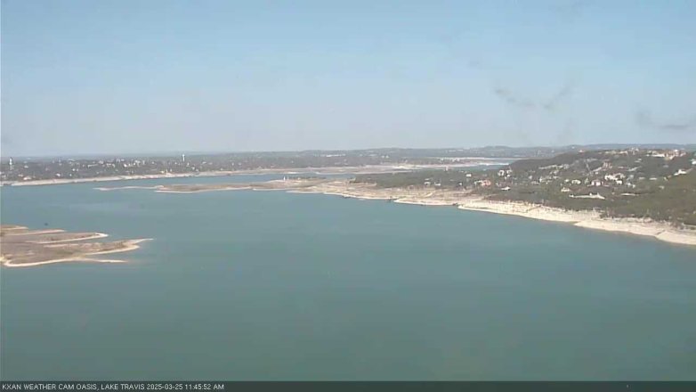Lake Travis webcam, March 25, 2025 11:45 AM CT