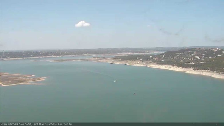 Lake Travis webcam, March 25, 2025 1:25 PM CT