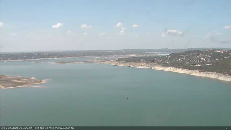 Lake Travis webcam, March 25, 2025 1:45 PM CT