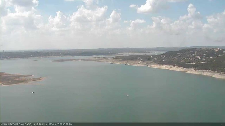 Lake Travis webcam, March 25, 2025 2:45 PM CT