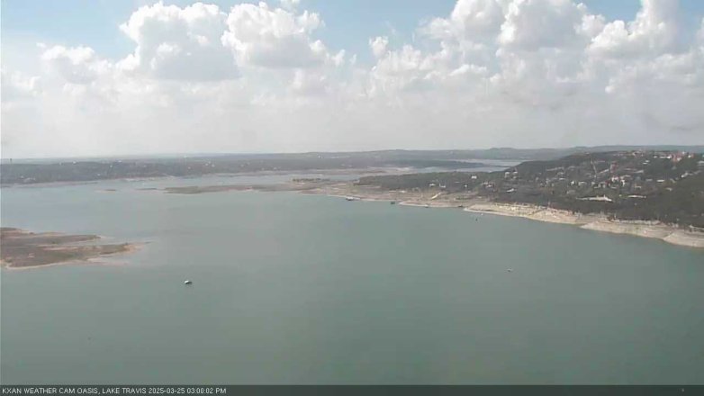 Lake Travis webcam, March 25, 2025 3:00 PM CT