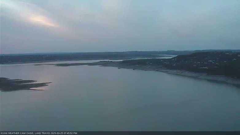 Lake Travis webcam, March 25, 2025 7:45 PM CT