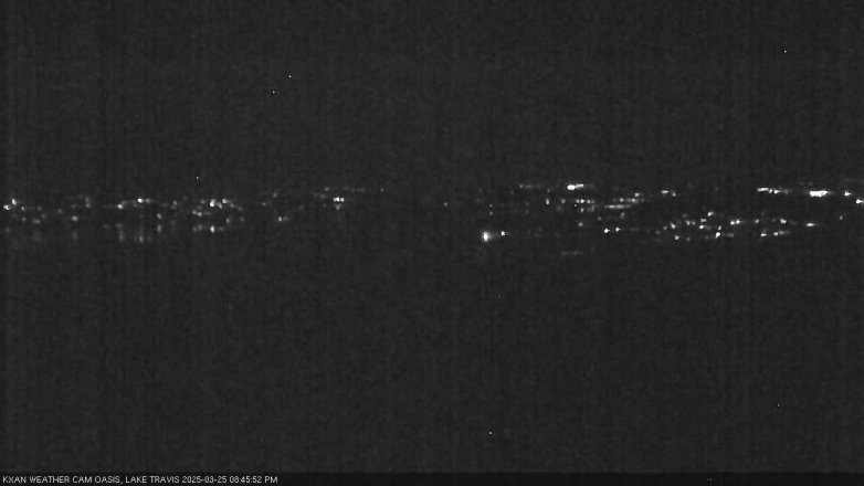 Lake Travis webcam, March 25, 2025 8:45 PM CT