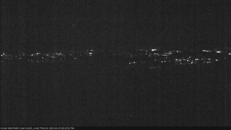 Lake Travis webcam, March 25, 2025 9:25 PM CT