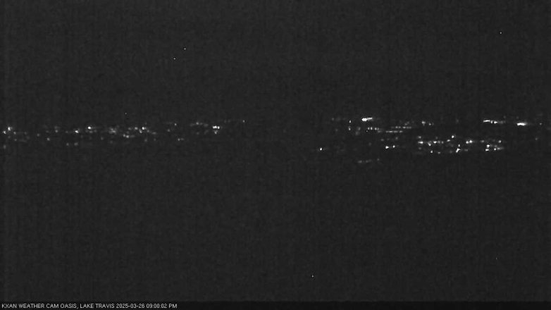 Lake Travis webcam, March 26, 2025 9:00 PM CT