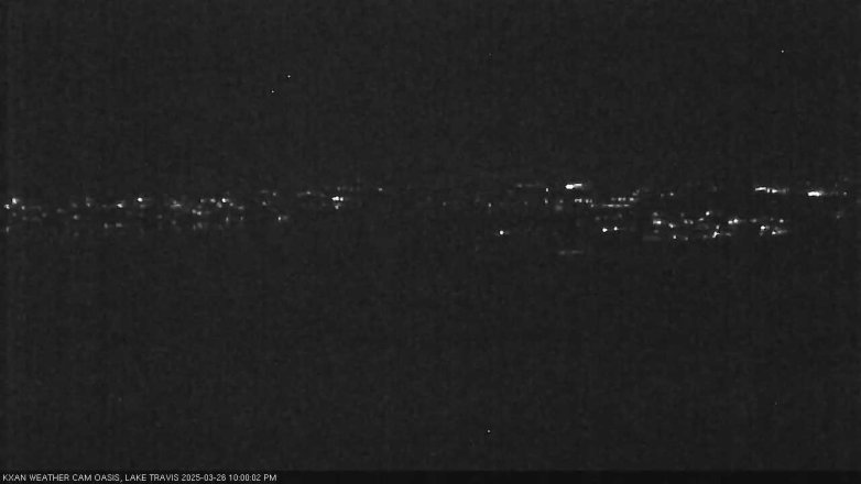 Lake Travis webcam, March 26, 2025 10:00 PM CT