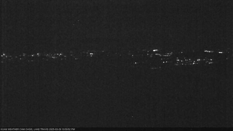 Lake Travis webcam, March 26, 2025 11:00 PM CT