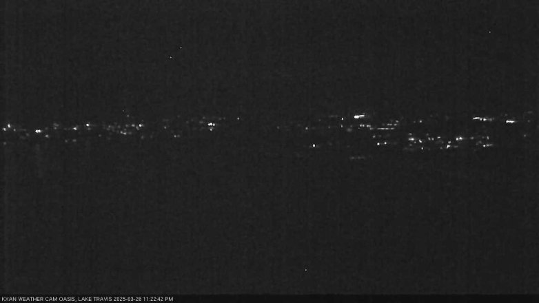 Lake Travis webcam, March 26, 2025 11:25 PM CT