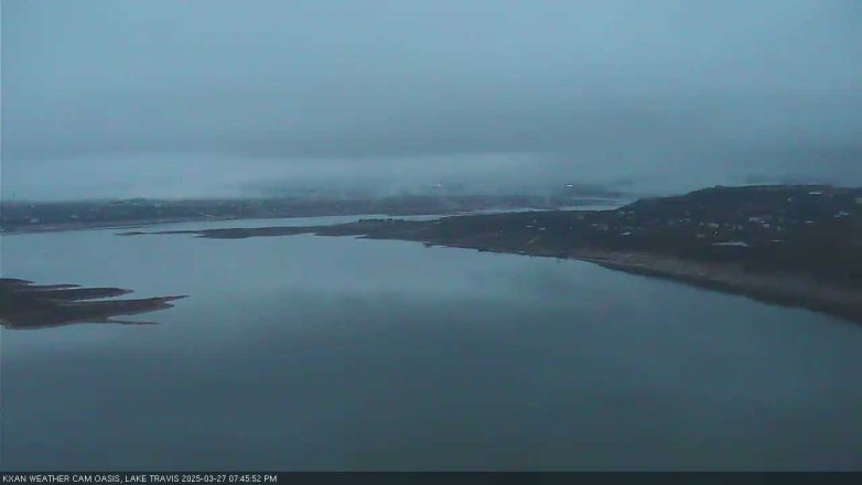 Lake Travis webcam, March 27, 2025 7:45 PM CT