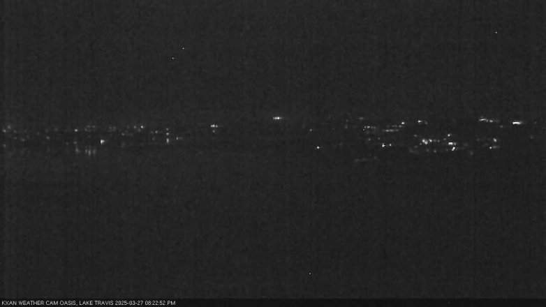 Lake Travis webcam, March 27, 2025 8:25 PM CT