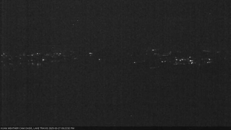 Lake Travis webcam, March 27, 2025 9:25 PM CT