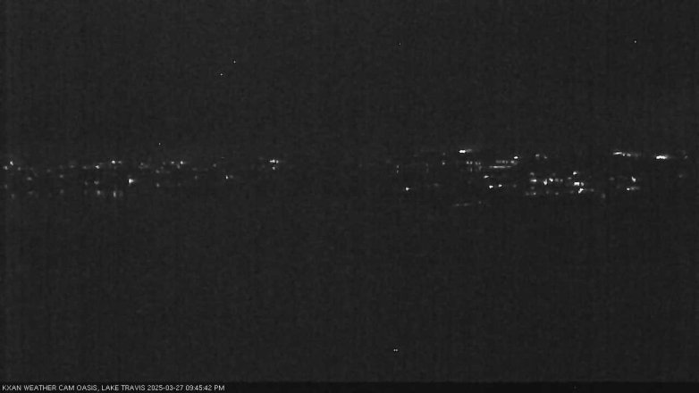 Lake Travis webcam, March 27, 2025 9:45 PM CT