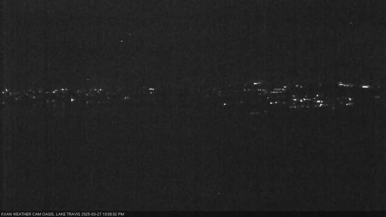 Lake Travis webcam, March 27, 2025 10:00 PM CT