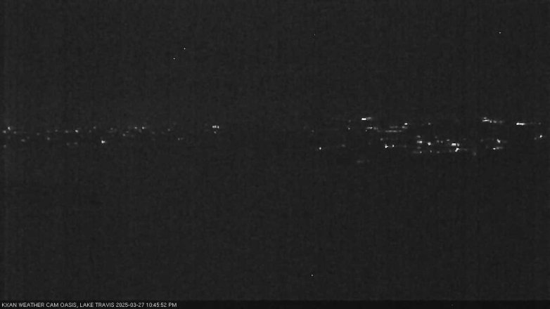 Lake Travis webcam, March 27, 2025 10:45 PM CT