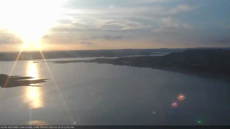 Lake Travis webcam, March 28, 2025 7:25 PM CT