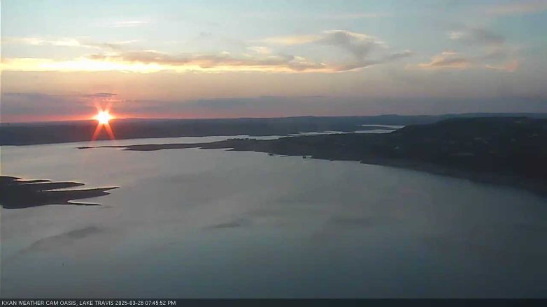 Lake Travis webcam, March 28, 2025 7:45 PM CT