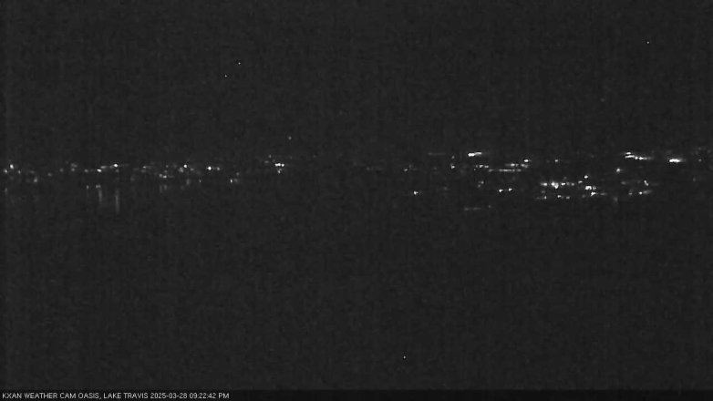 Lake Travis webcam, March 28, 2025 9:25 PM CT