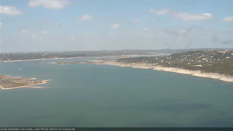 Lake Travis webcam, March 29, 2025 12:45 PM CT