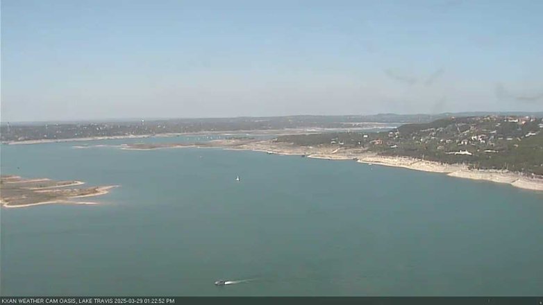 Lake Travis webcam, March 29, 2025 1:25 PM CT