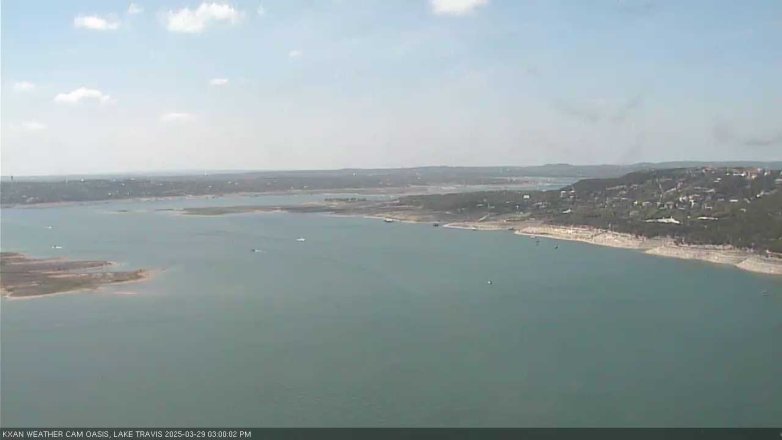 Lake Travis webcam, March 29, 2025 3:00 PM CT