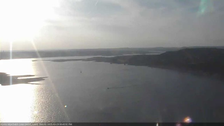 Lake Travis webcam, March 29, 2025 6:45 PM CT