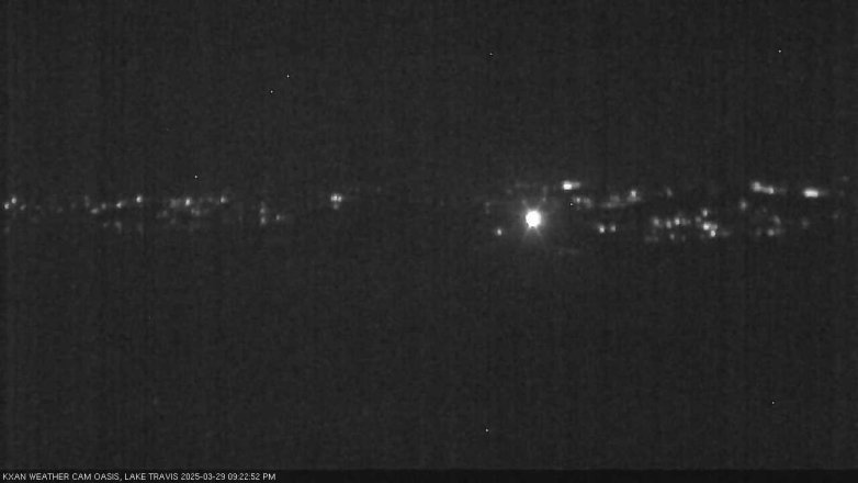 Lake Travis webcam, March 29, 2025 9:25 PM CT