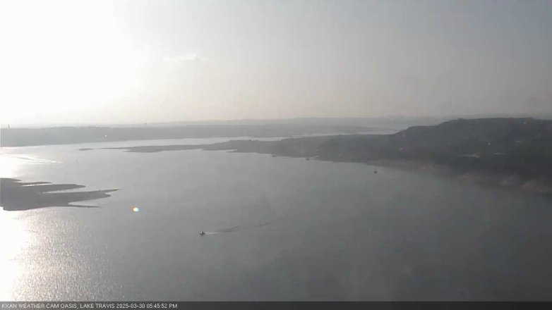 Lake Travis webcam, March 30, 2025 5:45 PM CT