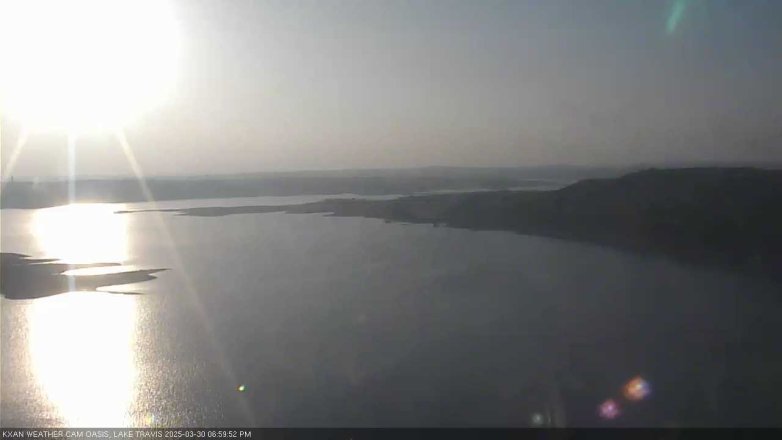 Lake Travis webcam, March 30, 2025 7:00 PM CT