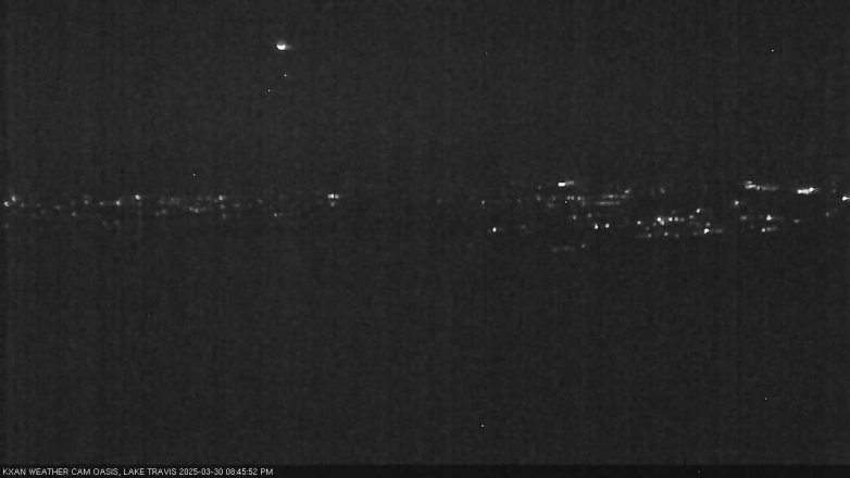 Lake Travis webcam, March 30, 2025 8:45 PM CT