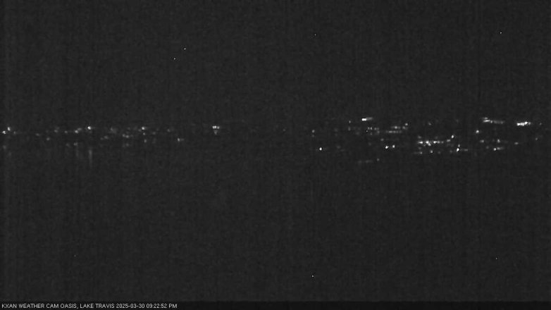 Lake Travis webcam, March 30, 2025 9:25 PM CT