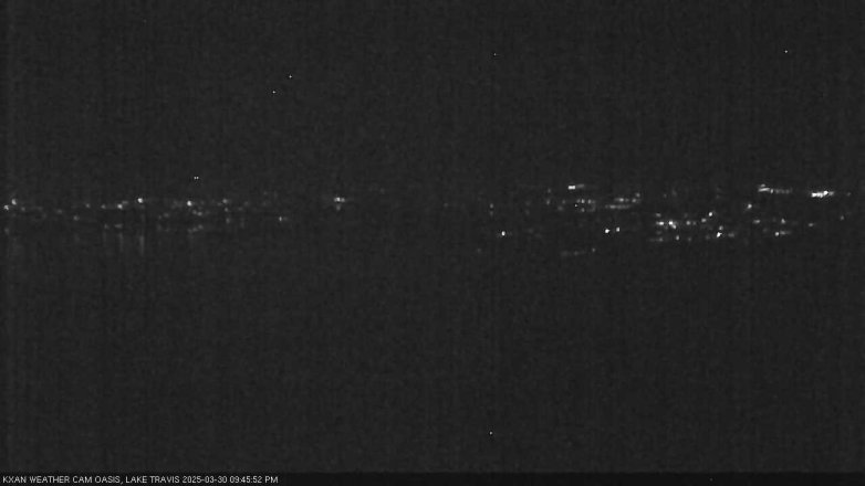 Lake Travis webcam, March 30, 2025 9:45 PM CT