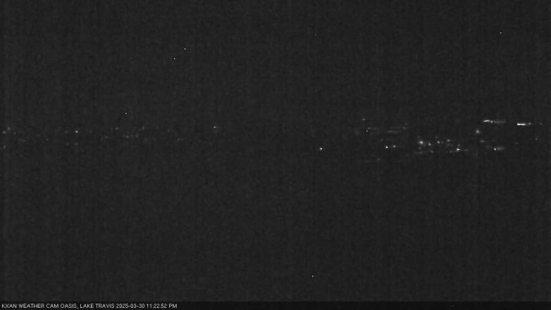 Lake Travis webcam, March 30, 2025 11:25 PM CT