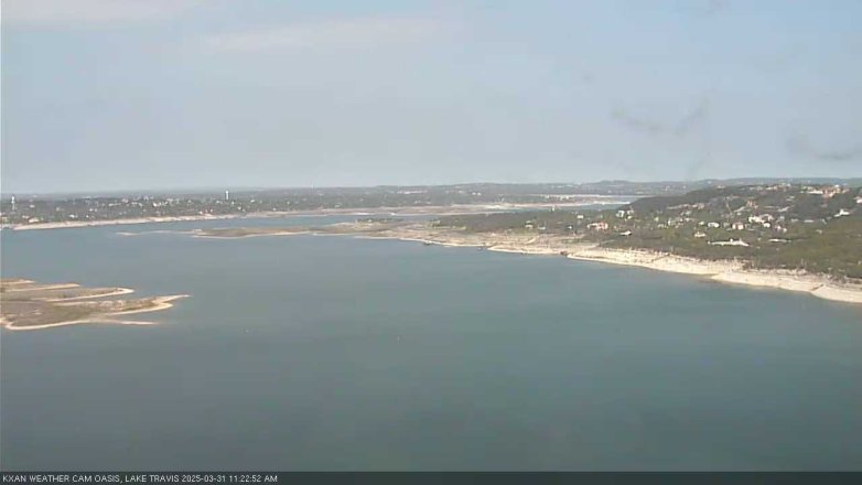 Lake Travis webcam, March 31, 2025 11:25 AM CT
