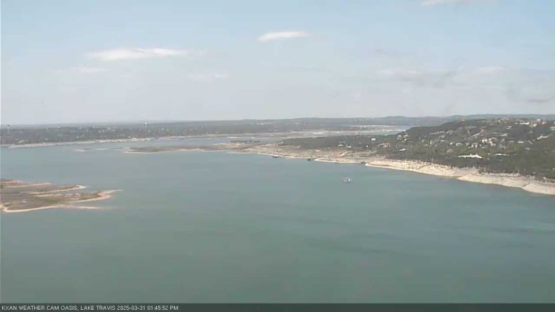 Lake Travis webcam, March 31, 2025 1:45 PM CT