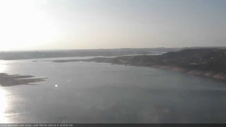 Lake Travis webcam, March 31, 2025 5:45 PM CT
