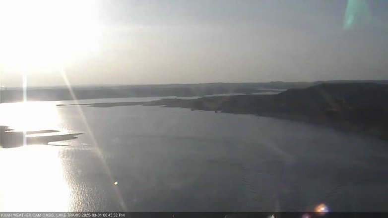 Lake Travis webcam, March 31, 2025 6:45 PM CT