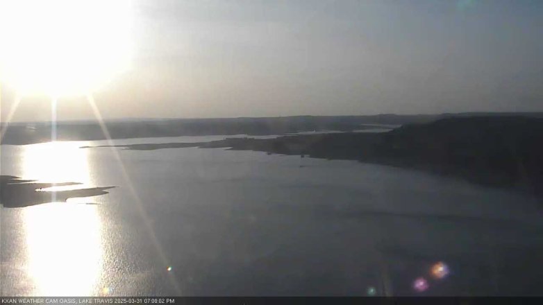 Lake Travis webcam, March 31, 2025 7:00 PM CT