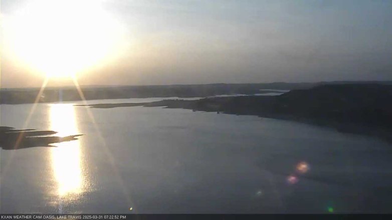 Lake Travis webcam, March 31, 2025 7:25 PM CT