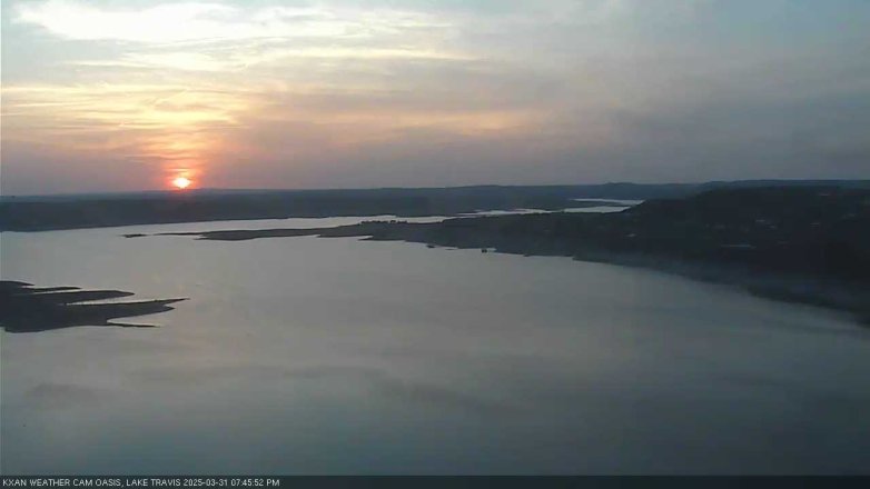 Lake Travis webcam, March 31, 2025 7:45 PM CT