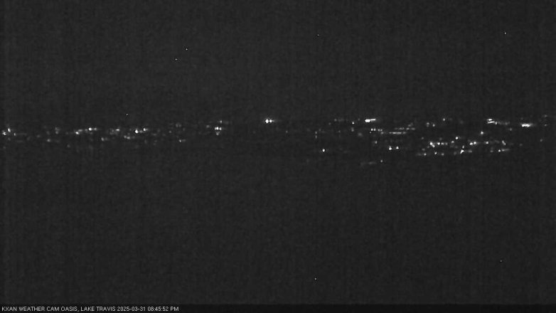Lake Travis webcam, March 31, 2025 8:45 PM CT