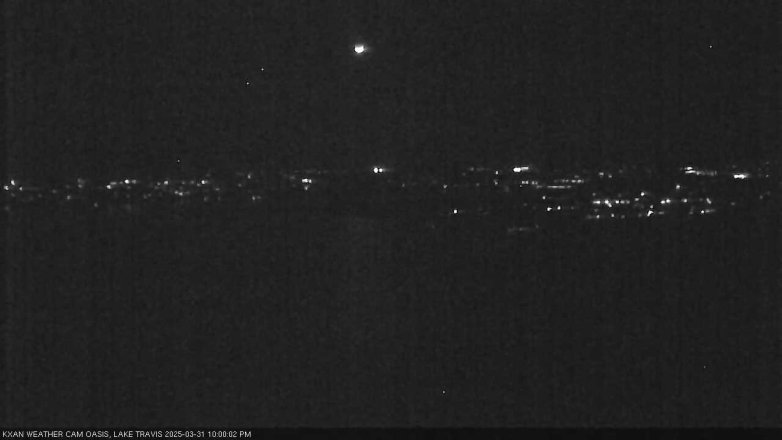 Lake Travis webcam, March 31, 2025 10:00 PM CT
