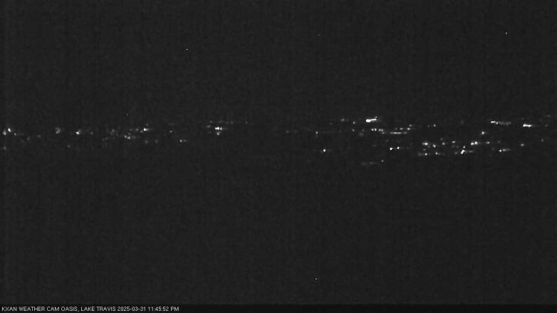 Lake Travis webcam, March 31, 2025 11:45 PM CT