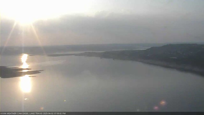 Lake Travis webcam, April 2, 2025 7:00 PM CT