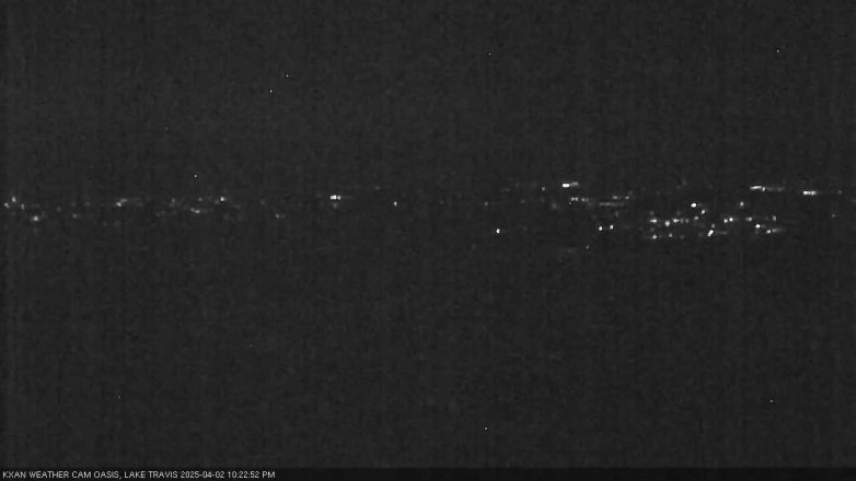 Lake Travis webcam, April 2, 2025 10:25 PM CT