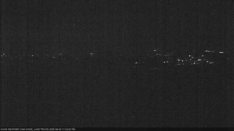 Lake Travis webcam, April 2, 2025 11:25 PM CT